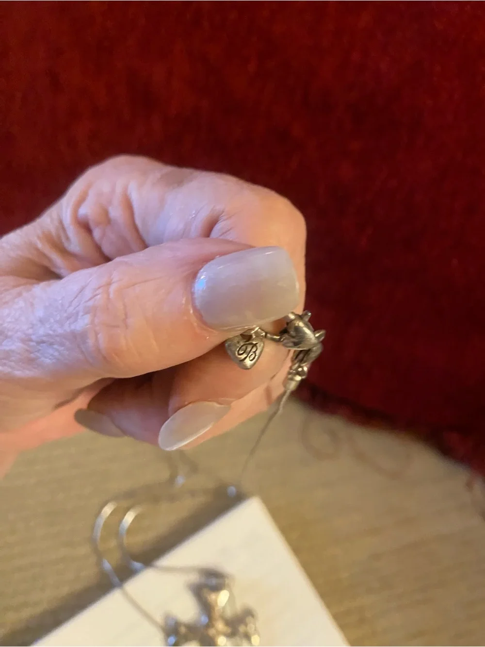 Brighton Faith Rock Silver Cross Pendant Necklace